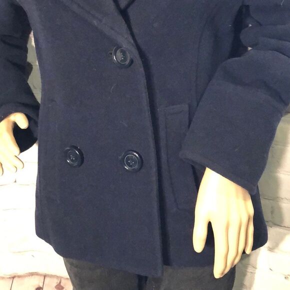 American Eagle Outfitters AEO Navy Blue Peacoat Quilted Lining Medium M - Picture 3 of 11